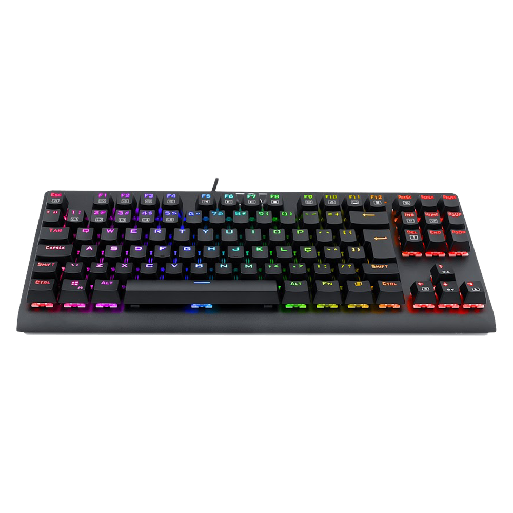 Teclado Mecânico Gamer Redragon Dark Avenger Switch Blue Rgb Abnt 2